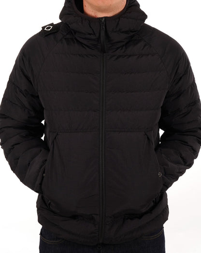 Ma.strum Daunenjacke mit Kapuze Schwarz