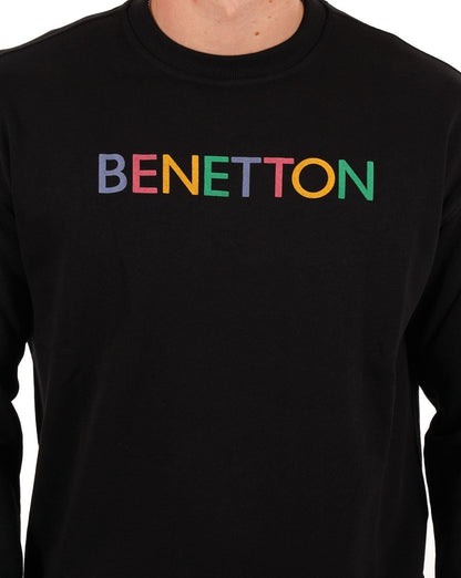 Benetton Logo Sweatshirt Schwarz