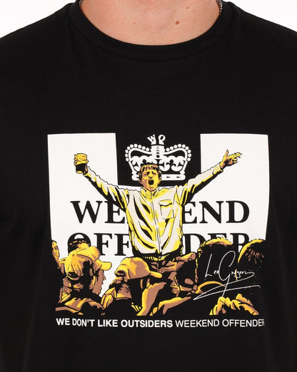 Weekend Offender Leo Gregory T-Shirt Schwarz