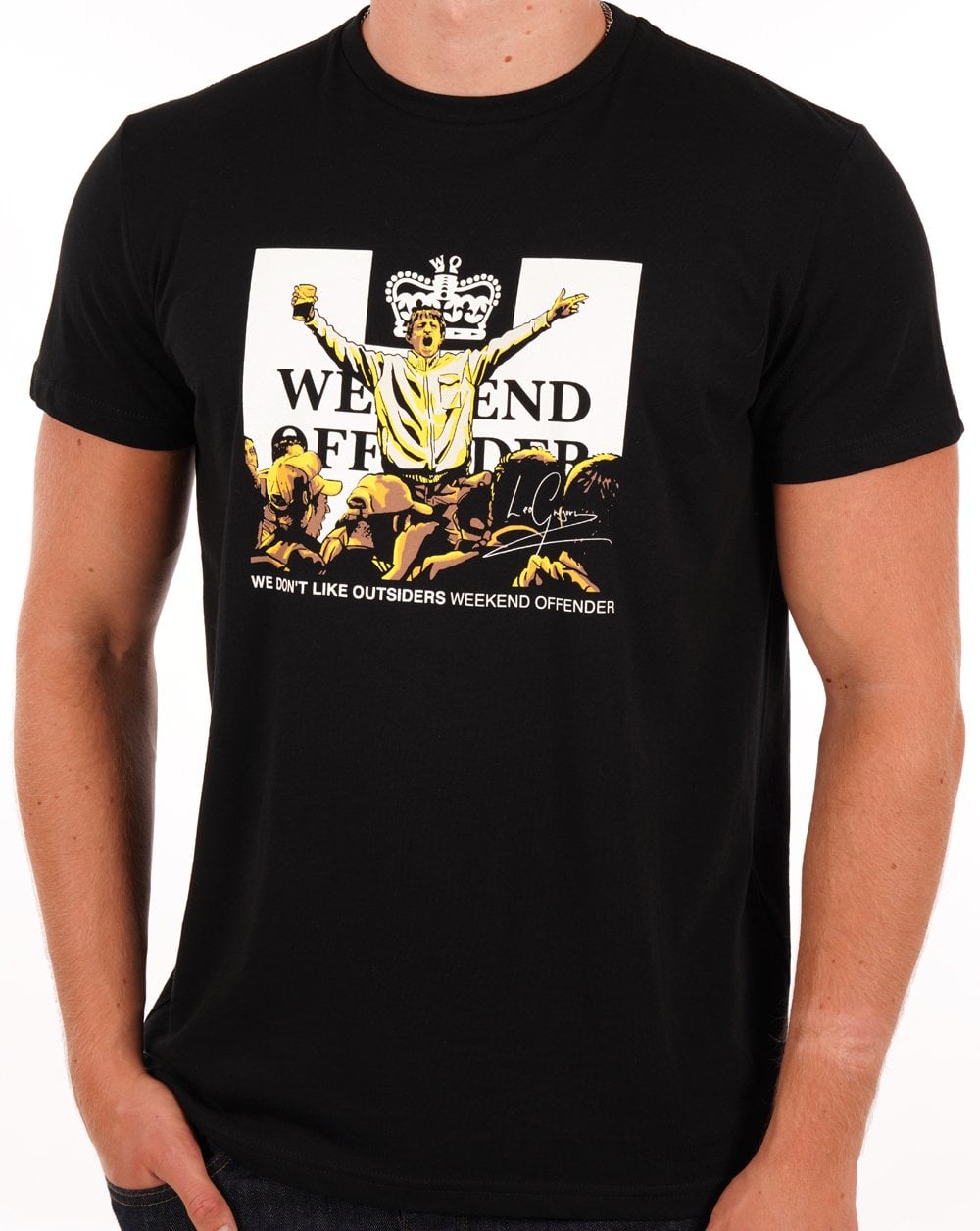 Weekend Offender Leo Gregory T-Shirt Schwarz