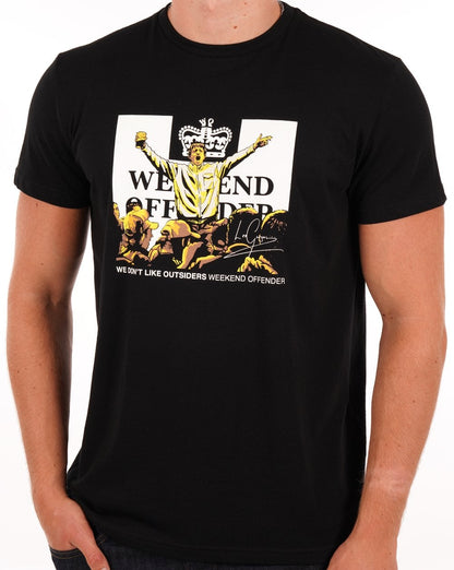 Weekend Offender Leo Gregory T-Shirt Schwarz