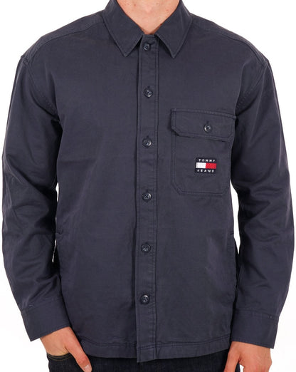 Tommy Jeans Essential Überhemd, Marineblau