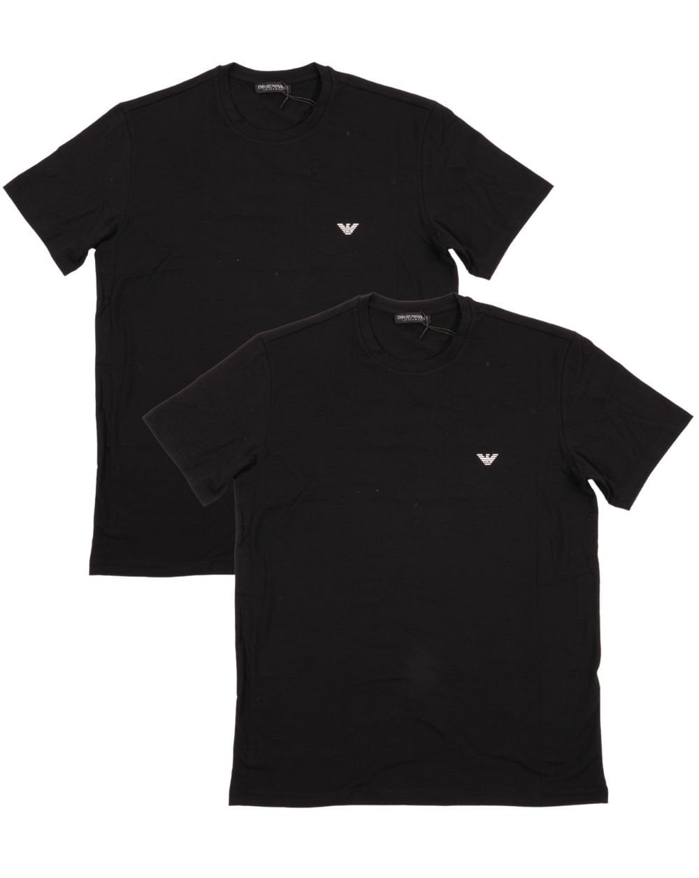 Emporio Armani 2er-Pack T-Shirts Schwarz/Schwarz