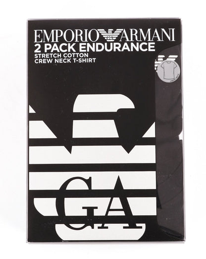 Emporio Armani 2er-Pack T-Shirts Schwarz/Schwarz
