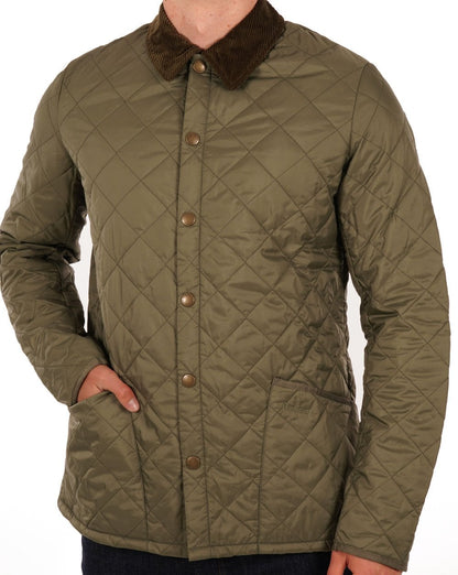 Barbour Heritage Classic Steppjacke Helles Moos