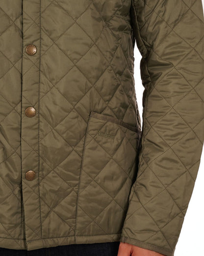 Barbour Heritage Classic Steppjacke Helles Moos