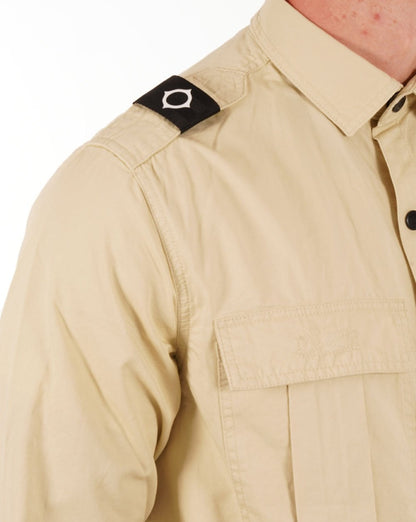 Ma.strum Pd Patch Pocket Parade Überhemd Sand