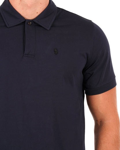 Luke Hong Kong Jersey-Poloshirt, Dunkelmarineblau