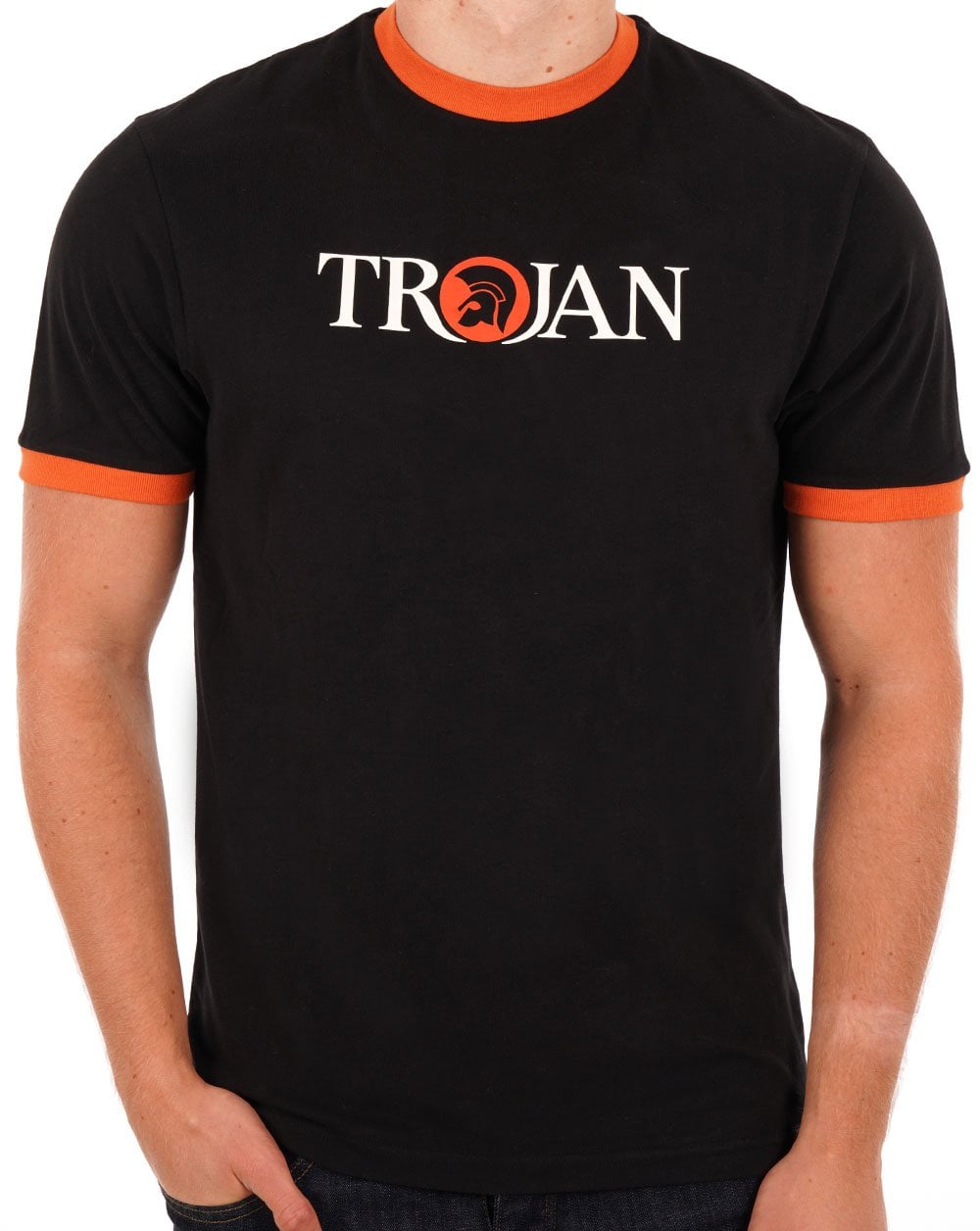 Trojan Helm Logo T-Shirt Schwarz