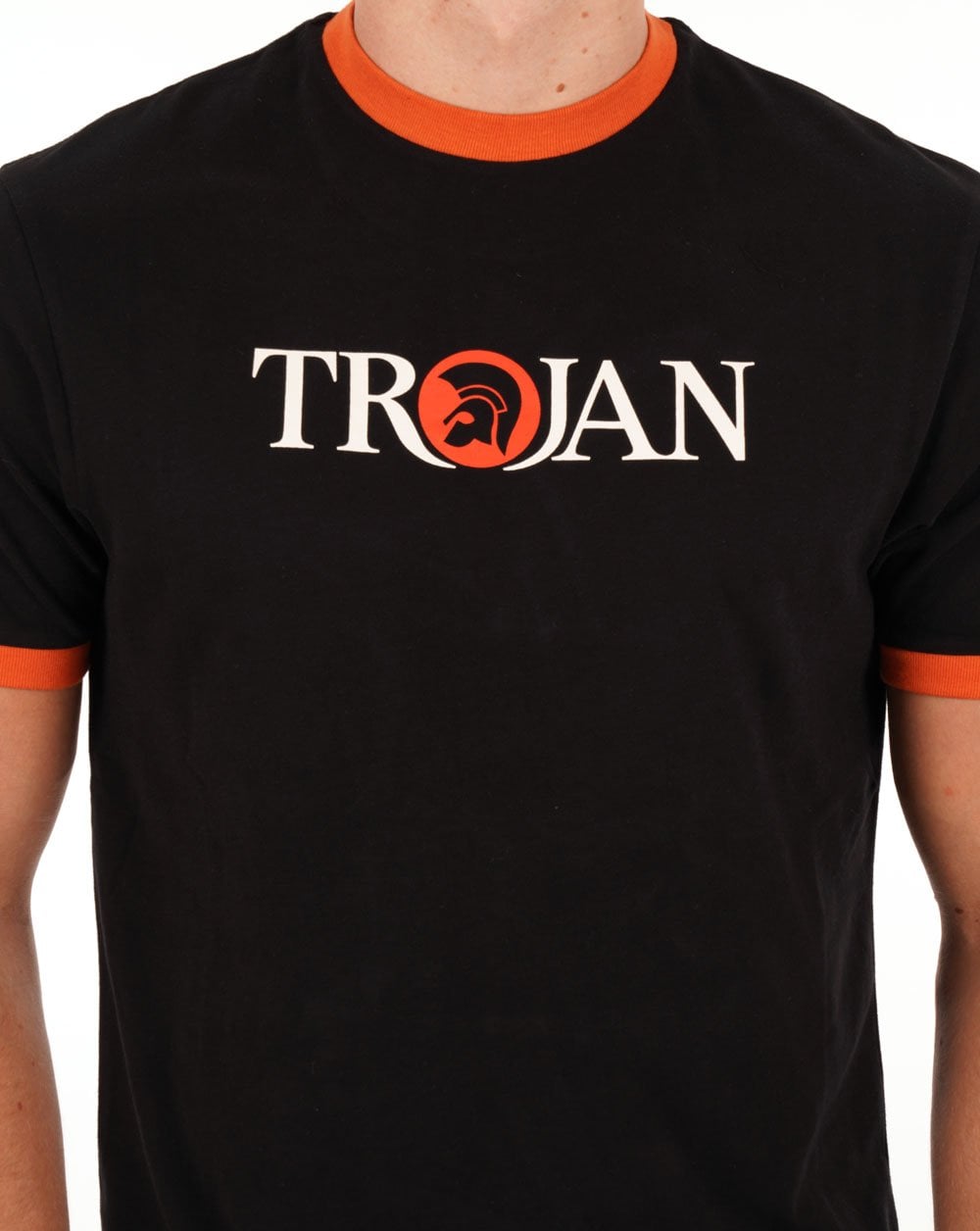 Trojan Helm Logo T-Shirt Schwarz