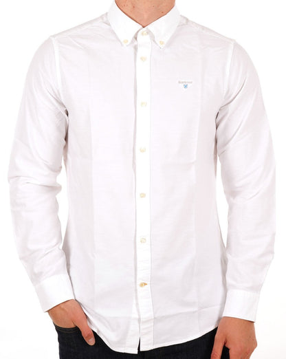 Barbour Oxtown Langarmhemd Weiß