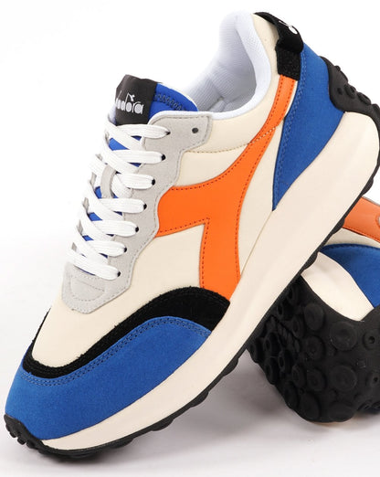Diadora RACE NYL Sneaker Off White/Snorkel Blue