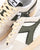 Diadora Magic Basket Suede Trainer White/Dark Green