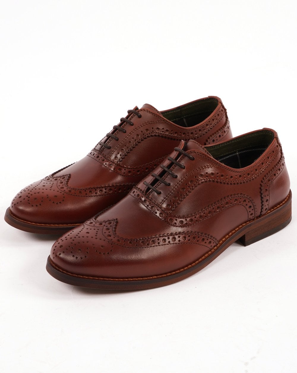 Barbour Isham Brogue-Schuh Mahagoni