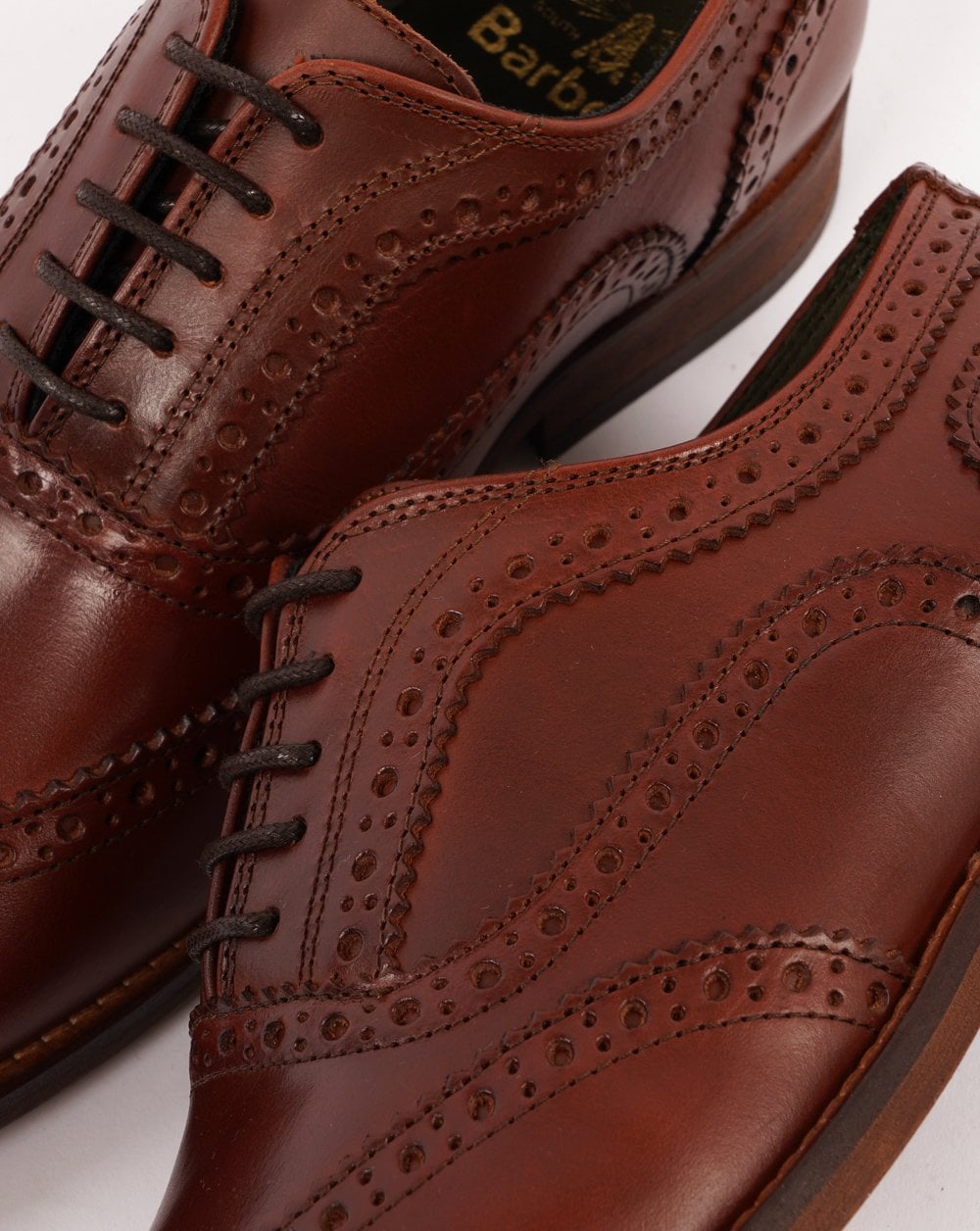 Barbour Isham Brogue-Schuh Mahagoni