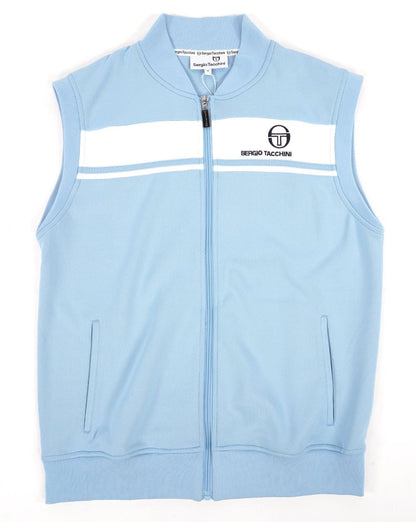 Ärmelloses Trainingstop „Masters“ von Sergio Tacchini, Himmelblau/Weiß