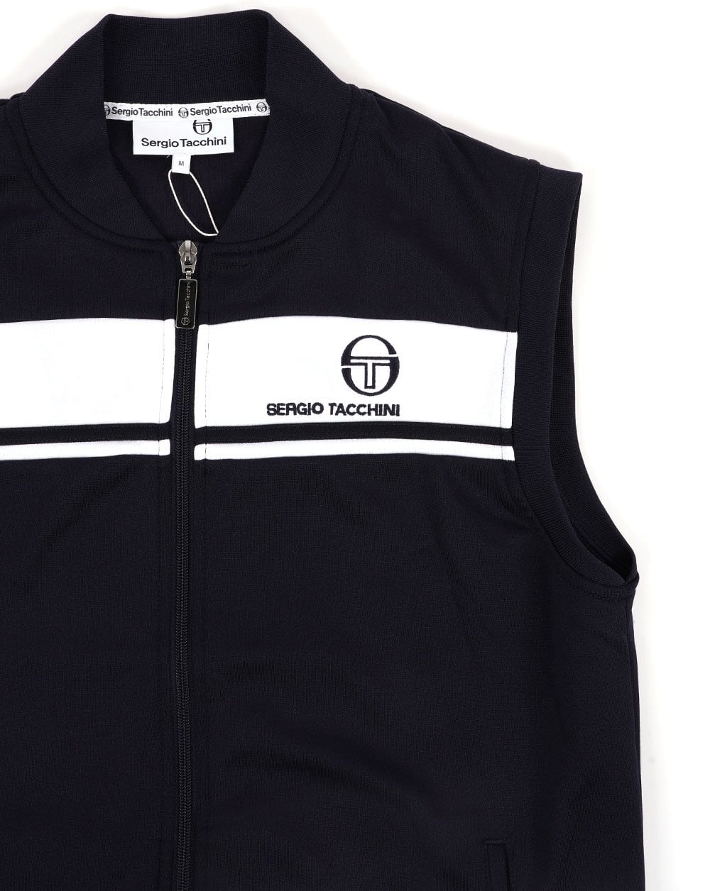Sergio Tacchini Masters Ärmelloses Zip-Up Marineblau/Weiß