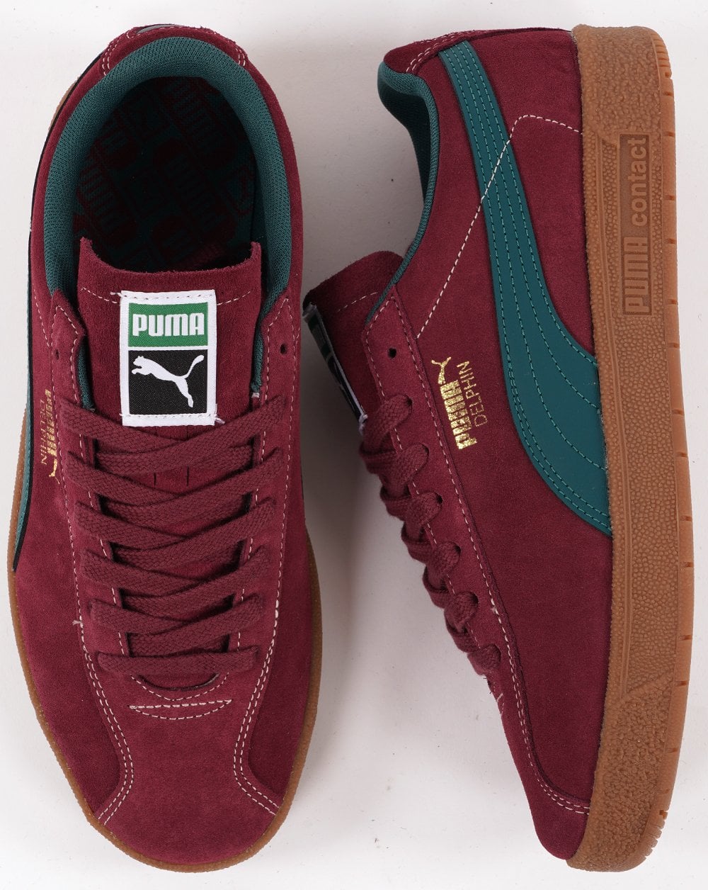 Puma Delphin Trainer Weinrot/Dunkelgrün