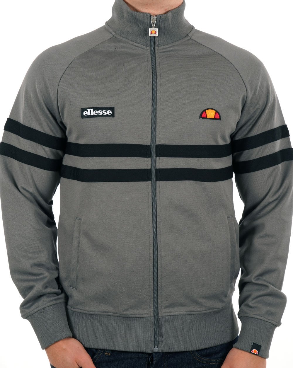 Ellesse Rimini Trainingsjacke Grau/Schwarz