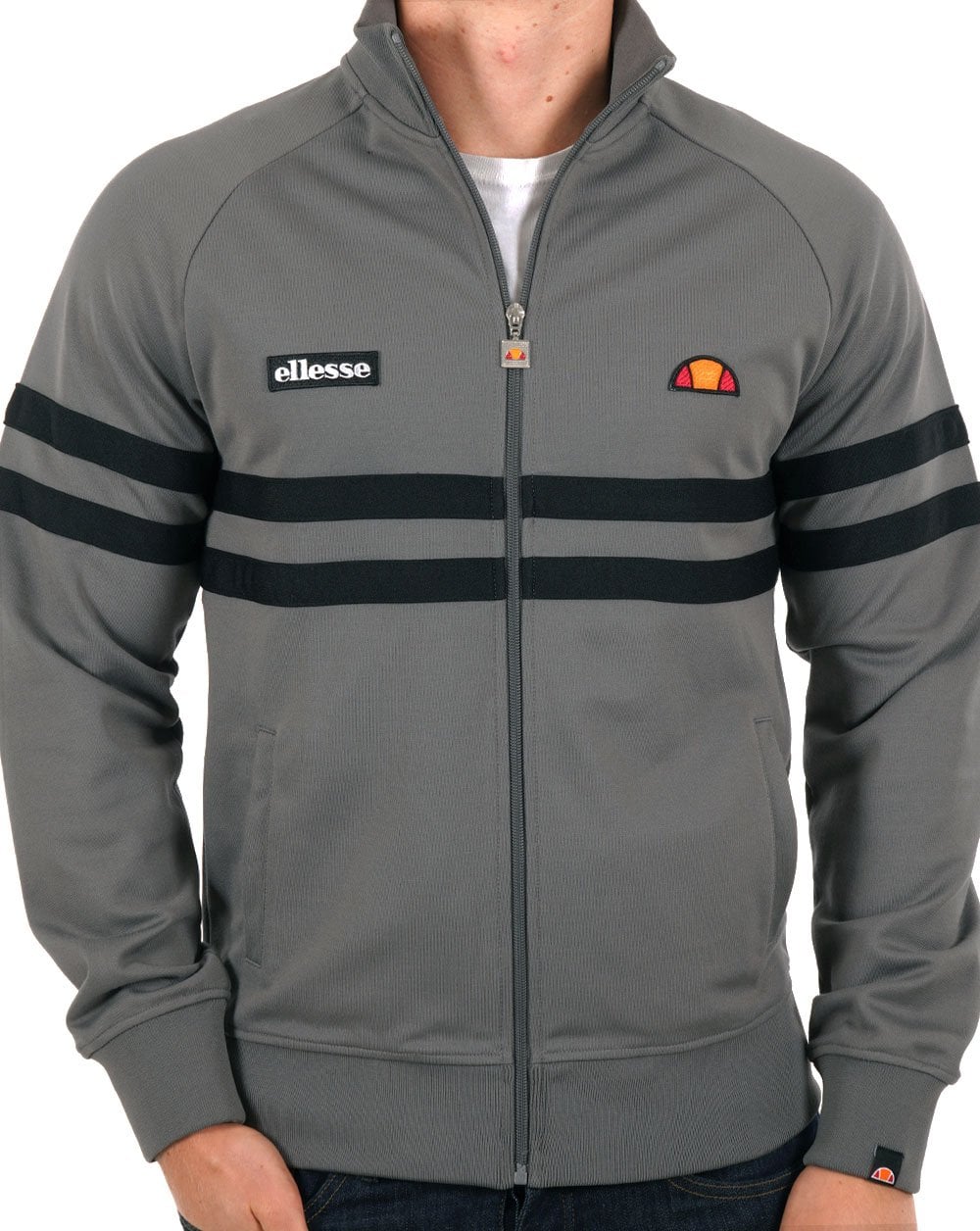 Ellesse Rimini Trainingsjacke Grau/Schwarz