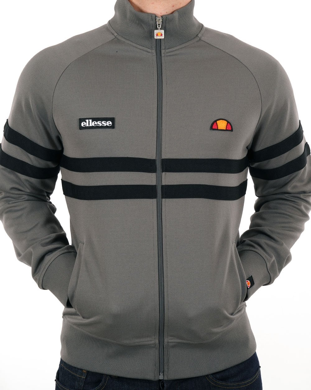Ellesse Rimini Trainingsjacke Grau/Schwarz