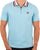 Fila Vintage Pietro Zip Polo Shirt Sky Blue