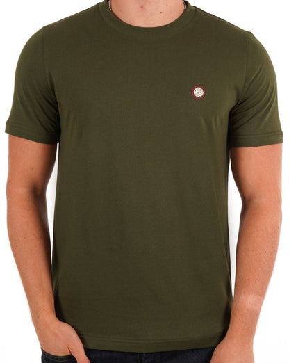 Pretty Green Mitchell T-Shirt Dunkelgrün
