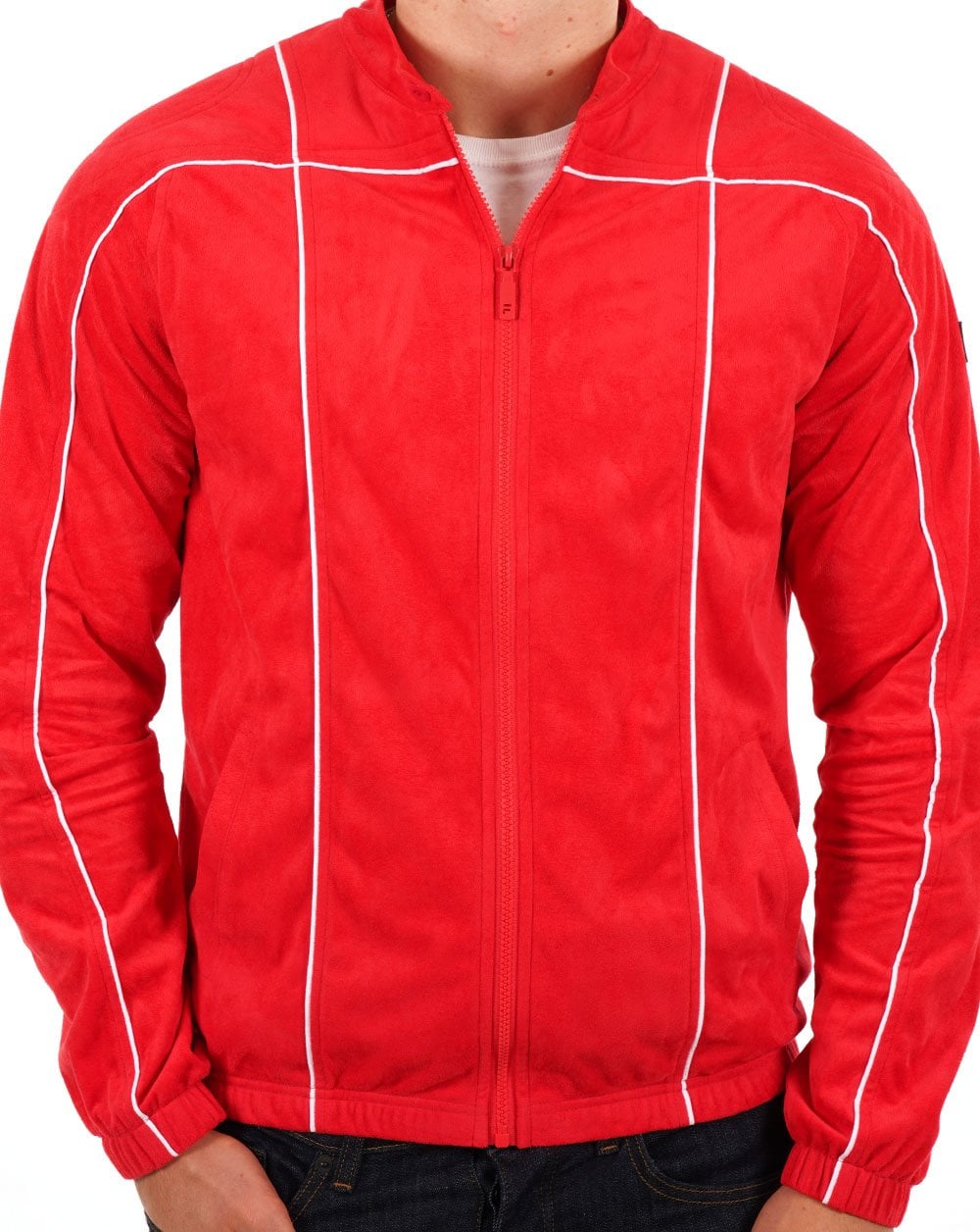 Fila Vintage Terrinda Trainingsjacke Rot/Weiß