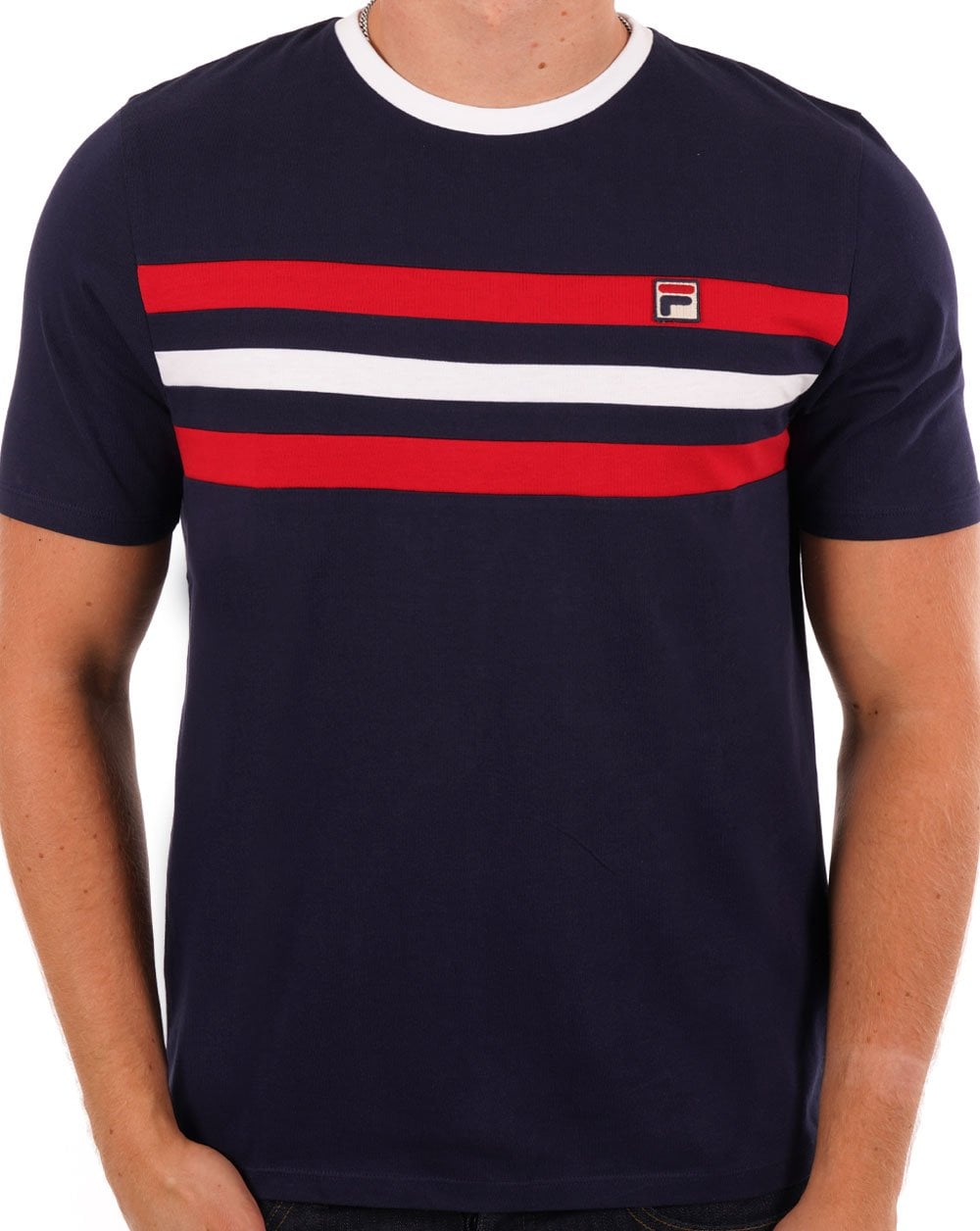 Fila Vintage Justin T-Shirt Marineblau