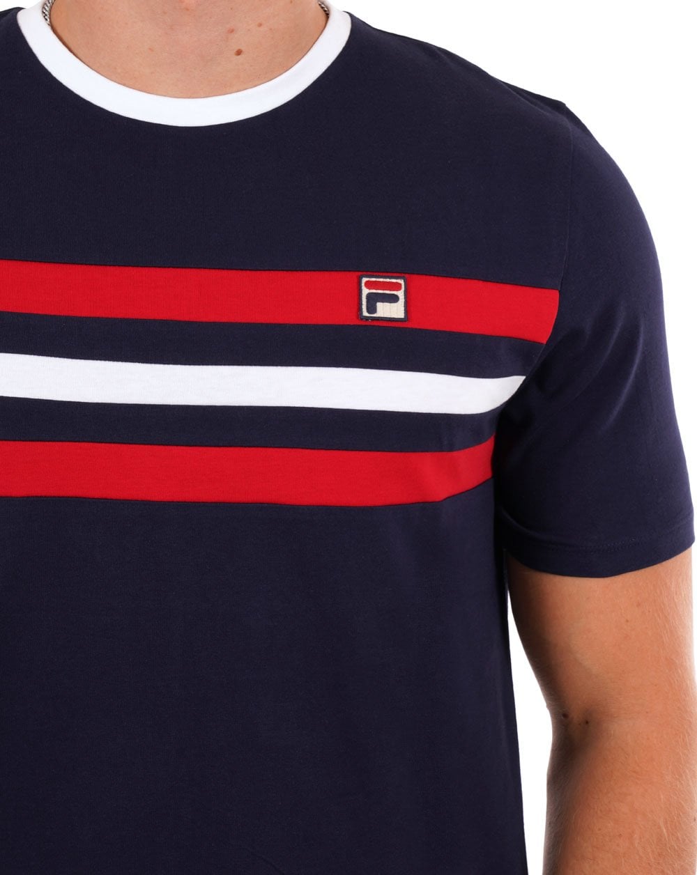 Fila Vintage Justin T Shirt Navy