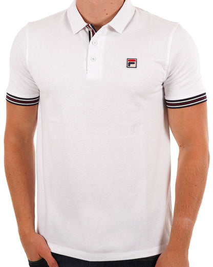Fila Vintage Omari Poloshirt Weiß