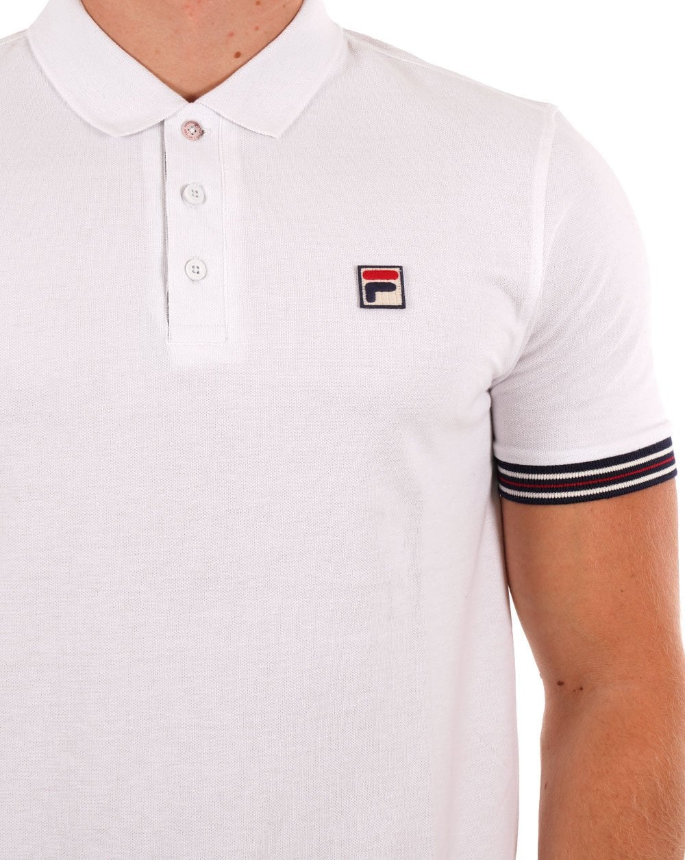 Fila Vintage Omari Poloshirt Weiß