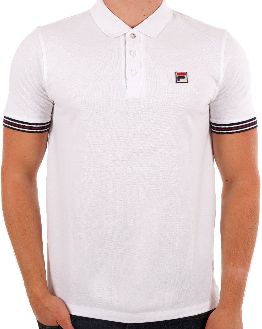 Fila Vintage Omari Poloshirt Weiß