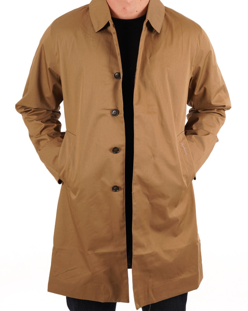 Barbour Lorden Wasserdichter Regenmantel in Sand