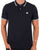 Pretty Green Barton Short Sleeve Polo Shirt Navy/white
