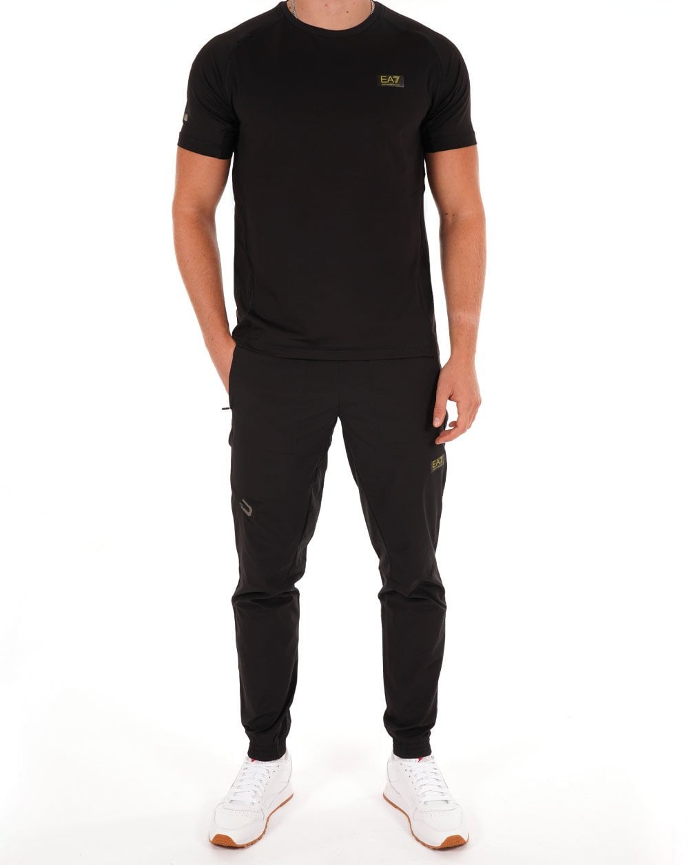 EA7 Ventus 7 Box Logo Trainingshose Schwarz