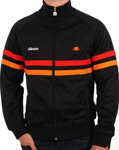 Ellesse Rimini Trainingsjacke Schwarz Rot Orange