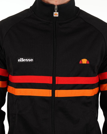 Ellesse Rimini Trainingsjacke Schwarz Rot Orange