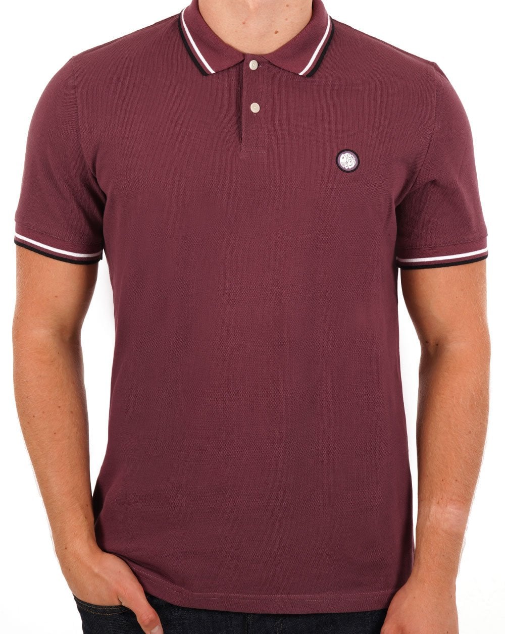 Pretty Green Barton Poloshirt Lila