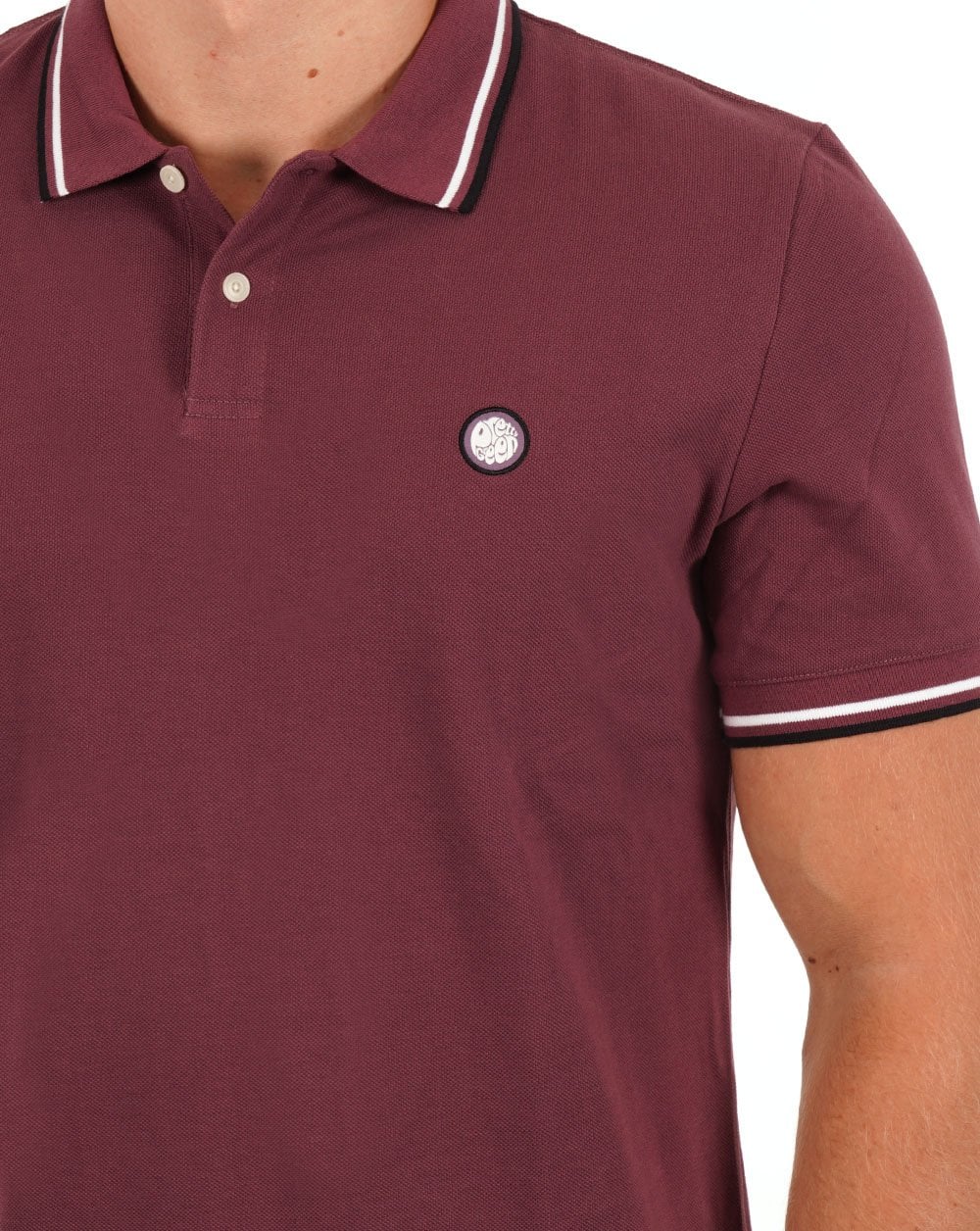 Pretty Green Barton Poloshirt Lila
