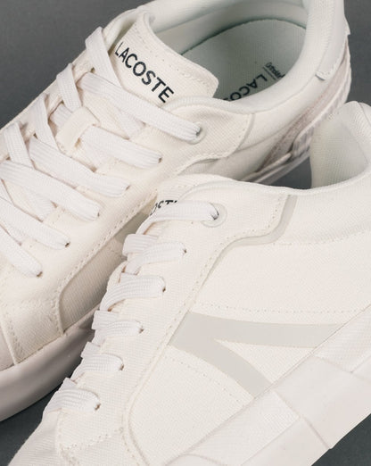 Lacoste L004 Canvas-Sneaker Weiß