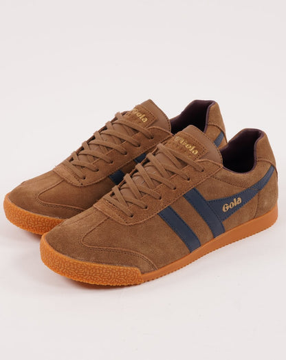 Gola Harrier Wildleder-Sneaker Tabak/Marineblau/Burgund