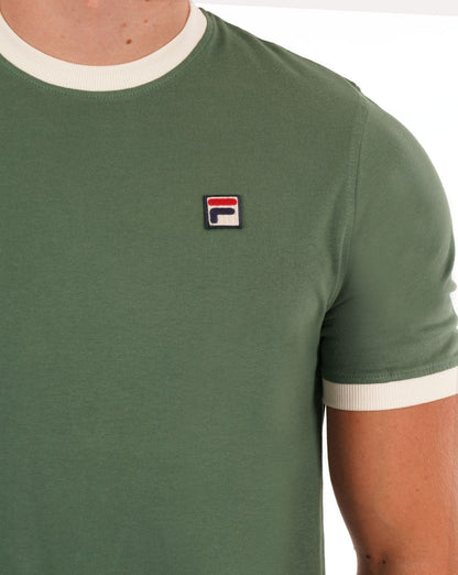 Fila Vintage Ringer T-Shirt Dunkelwald/Gardenie