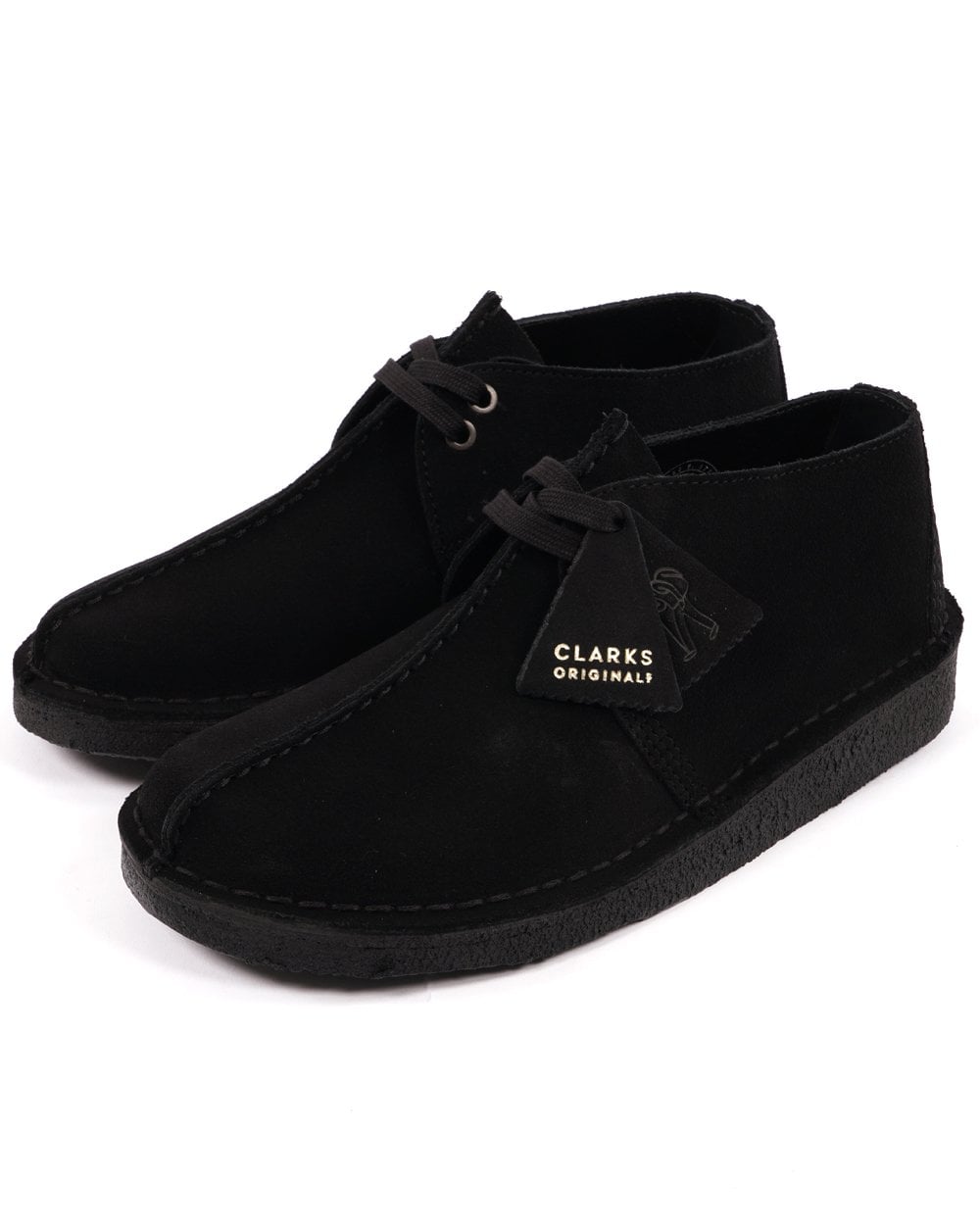 Clarks Originals Desert Trek Shoe Black Suede