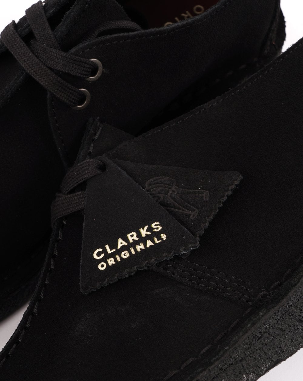 Clarks Originals Desert Trek Schuh aus schwarzem Wildleder