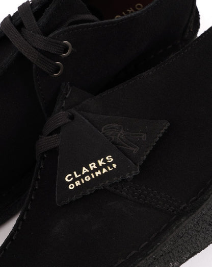 Clarks Originals Desert Trek Schuh aus schwarzem Wildleder