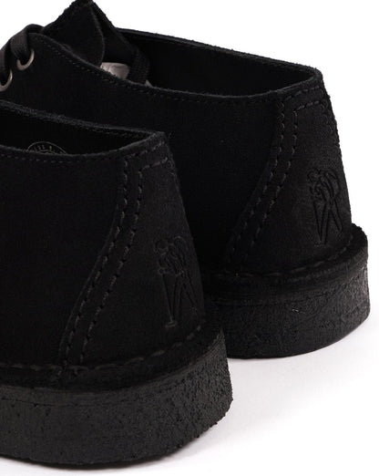 Clarks Originals Desert Trek Schuh aus schwarzem Wildleder