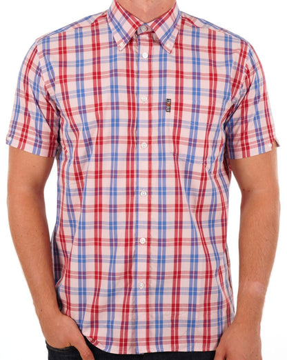 Trojan Check S/s Shirt Rosa