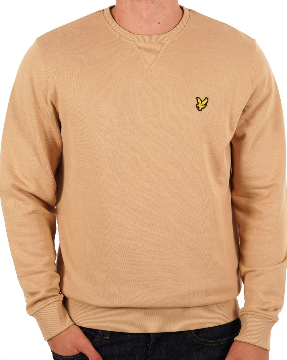 Lyle &amp; Scott – Sweatshirt mit Rundhalsausschnitt, Keks