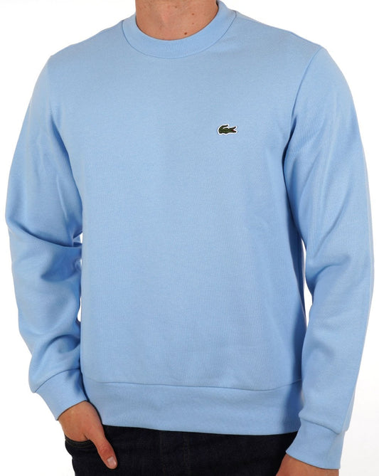 Lacoste Baumwoll-Sweatshirt Himmelblau
